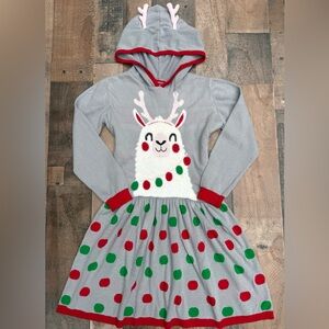 Well Worn Llama Costume Pajama Christmas Holiday Girl Soft Dress- Size 10/12